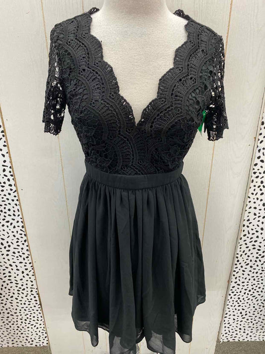 LULU'S Black Womens Size 4 Dress