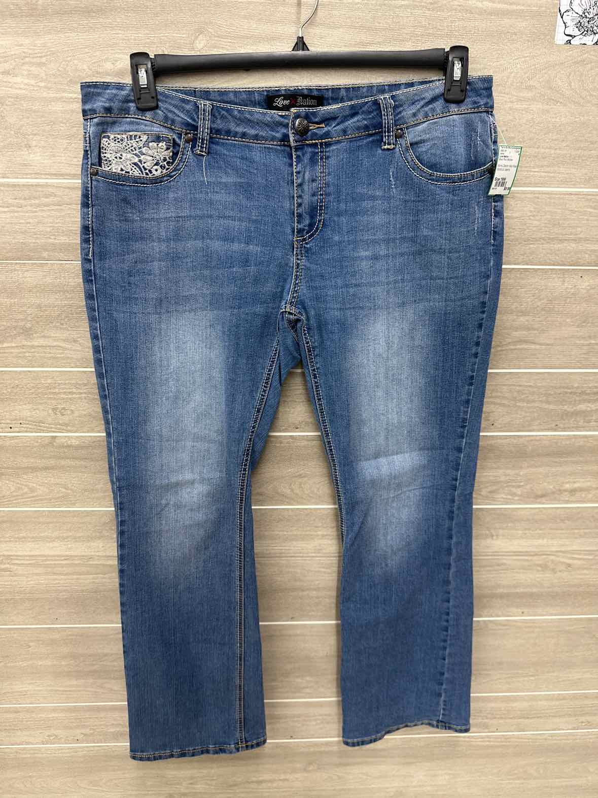 Love Nation Size 18W Blue Plus Jeans