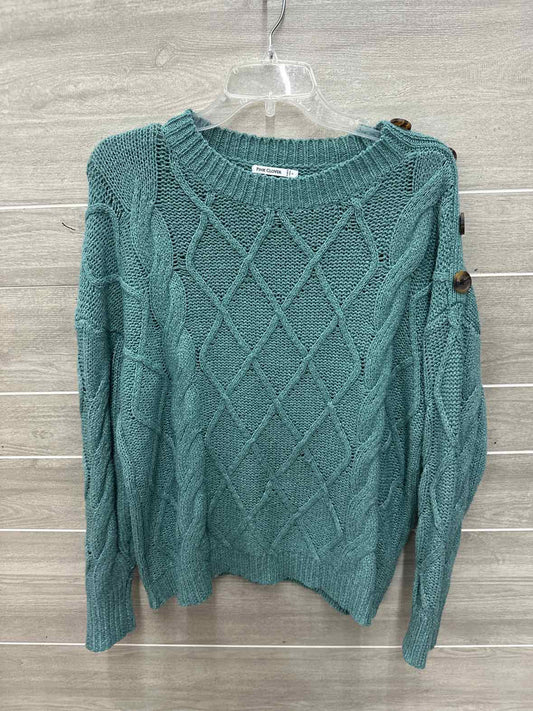 Pink Clover Size L Green Womens Sweater