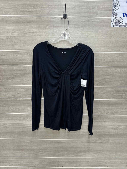 Three Dots Black Womens Women Size Small Shirt