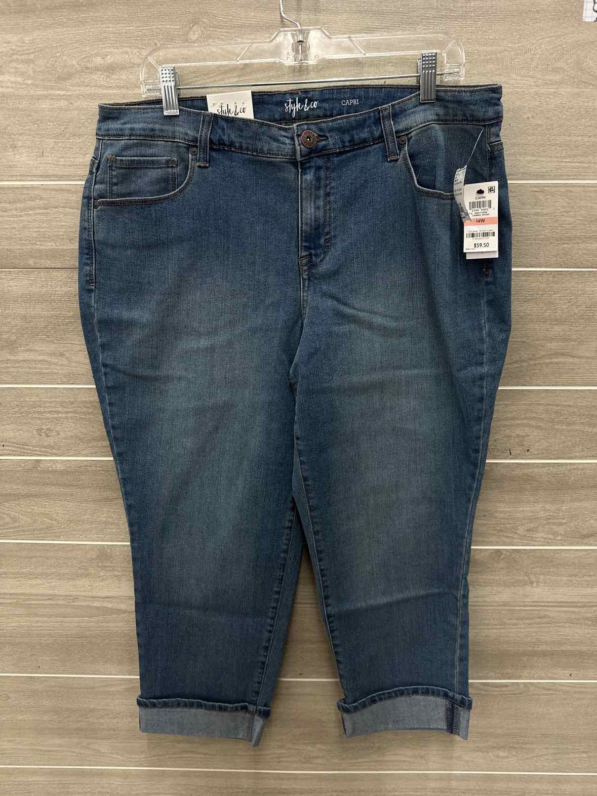Style & Co Size 14W Blue Womens Jeans