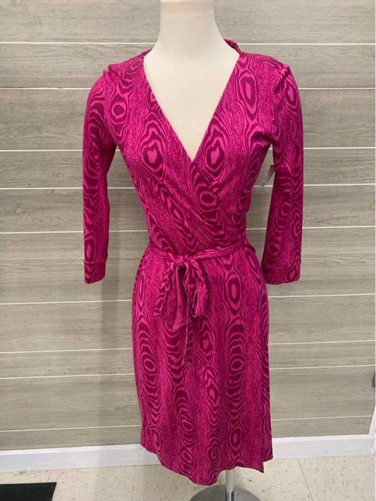 DVF Pink Womens Size 6 Dress