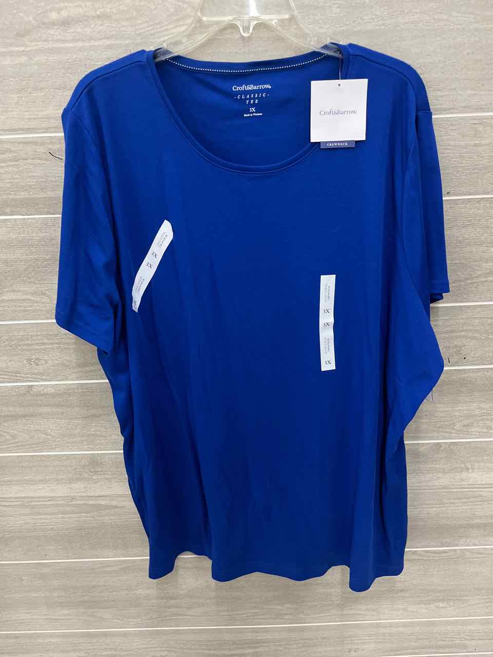 Croft & Barrow Blue Womens Women Size 3X Shirt