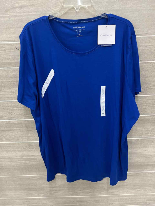 Croft & Barrow Blue Womens Women Size 3X Shirt