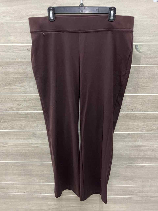 Lands End Size 16 Brown Plus Pants