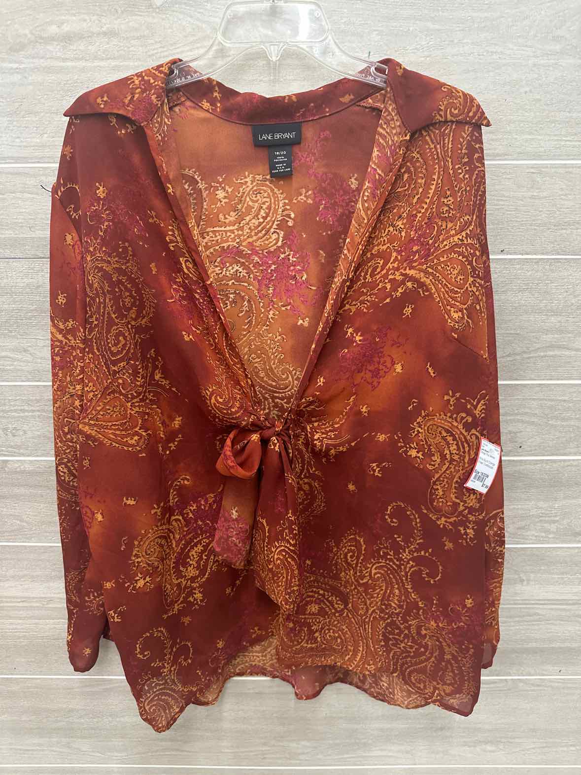Lane Bryant Size 18/20W Orange Plus Shirt