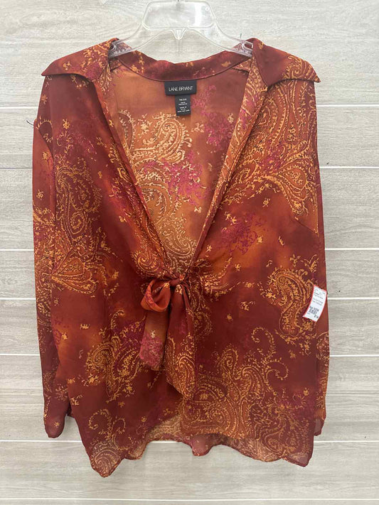 Lane Bryant Size 18/20W Orange Plus Shirt