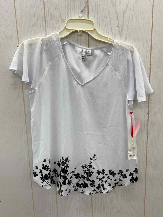 ELLE White Womens Size XS Shirt