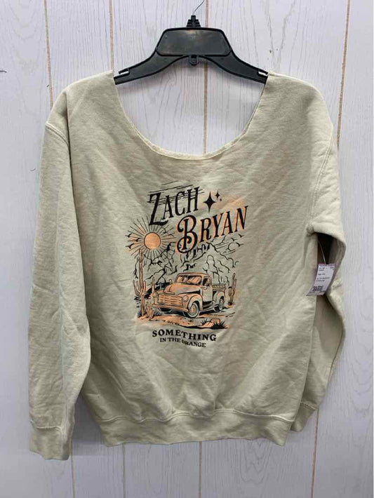 Beige Junior Size Small Sweatshirt