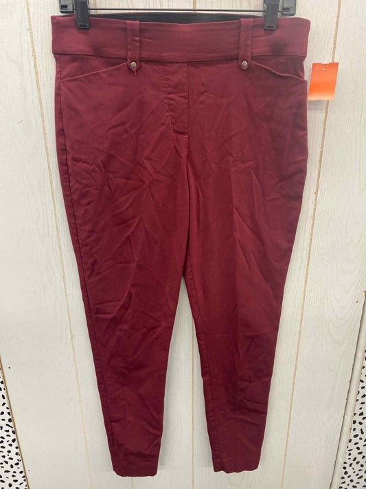 Maurices Burgundy Womens Size 8/10 Pants