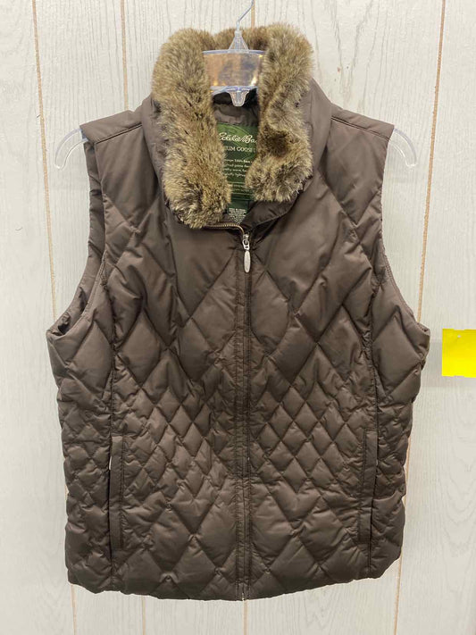 Eddie Bauer Brown Womens Size M Vest