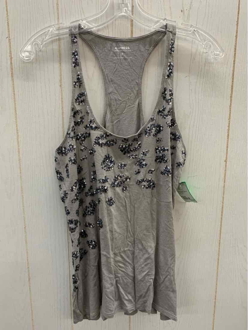 Express Gray Womens Size M Tank Top