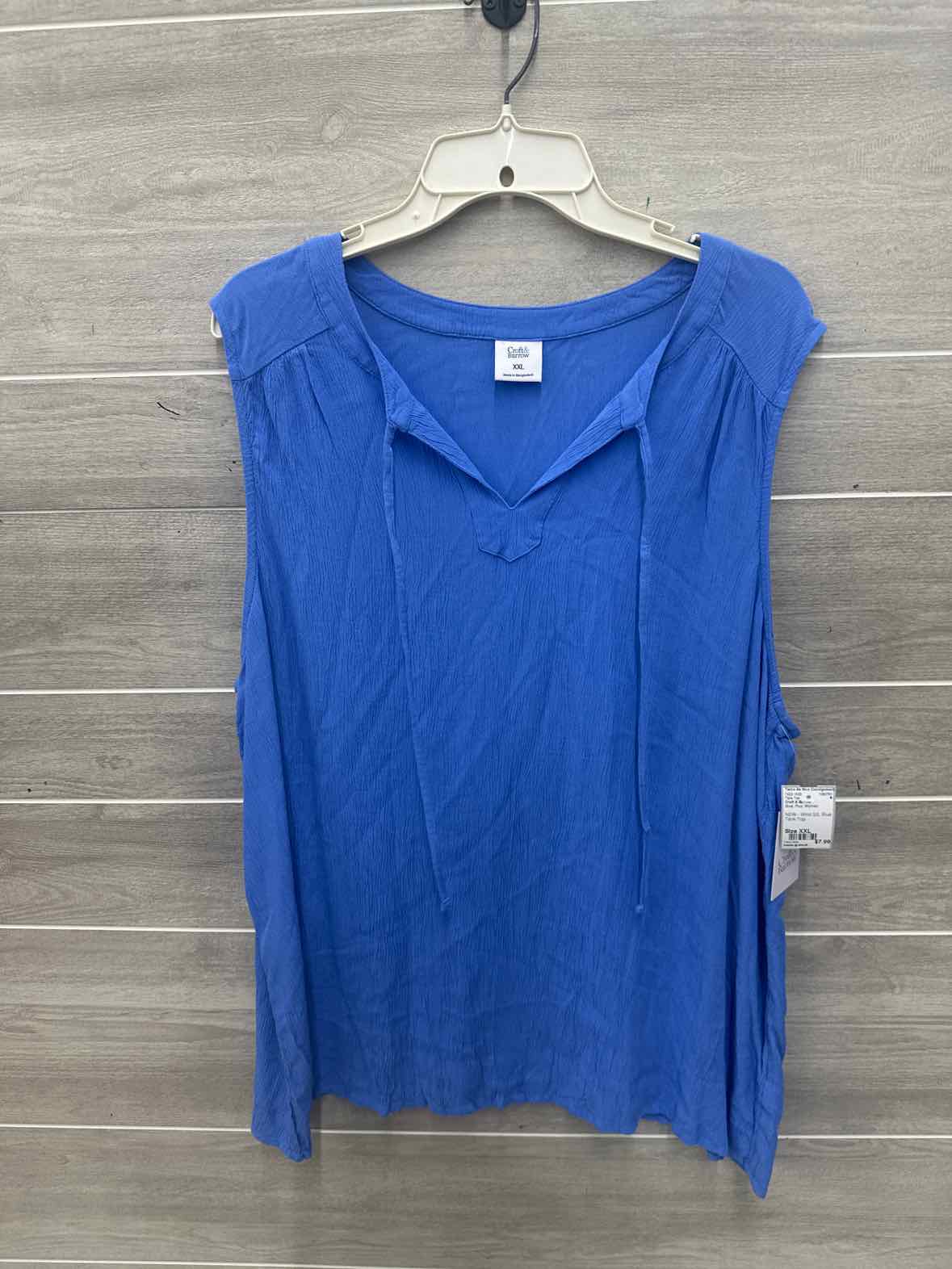 Croft & Barrow Size XXL Blue Plus Tank Top