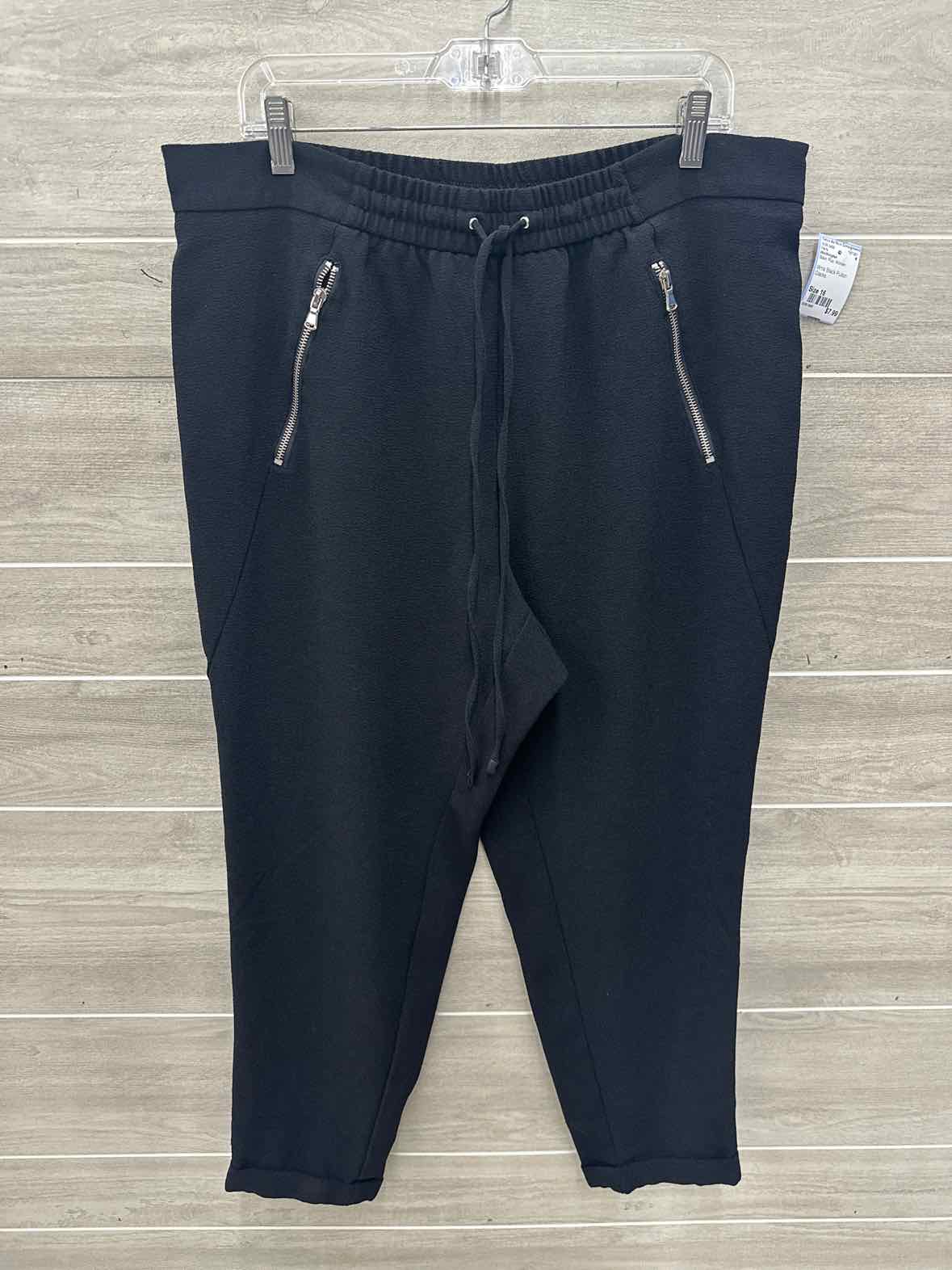Worthington Size 16 Black Plus Pants