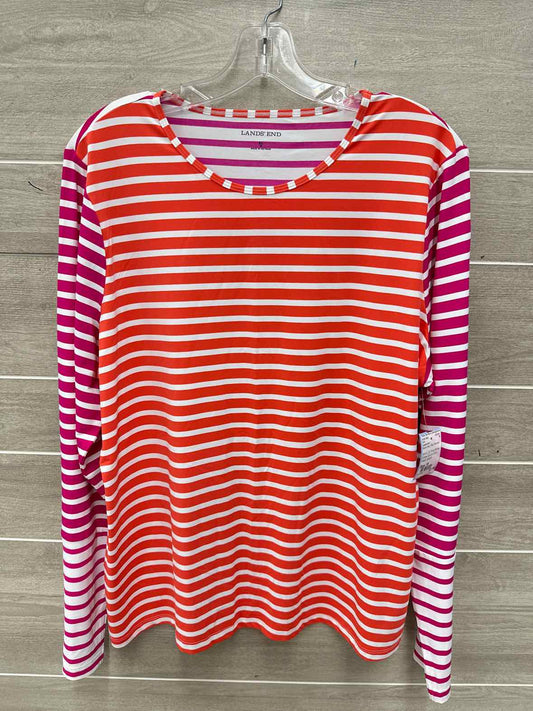Lands End Size 18 Multi-Color Plus Shirt