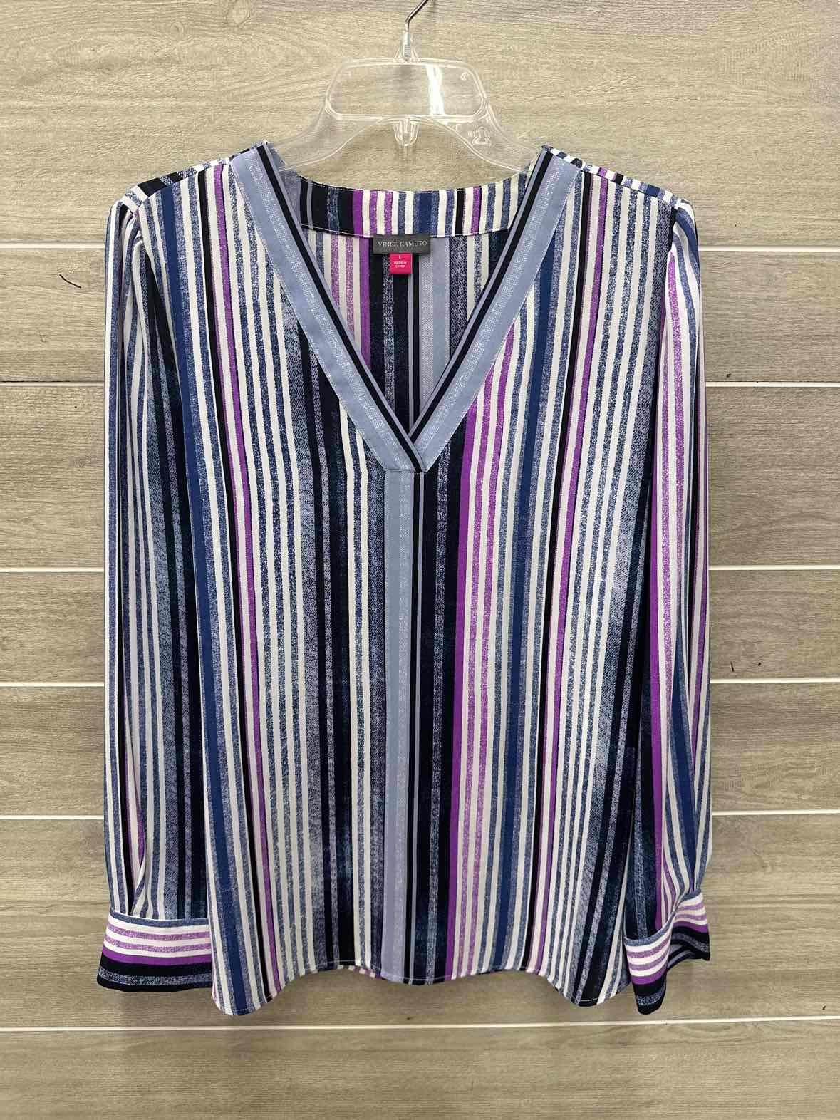 Vince Camuto Size L Blue Womens Shirt