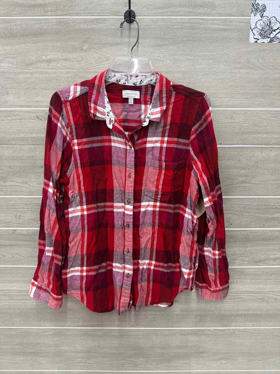 Lucky Size L Red Womens Shirt