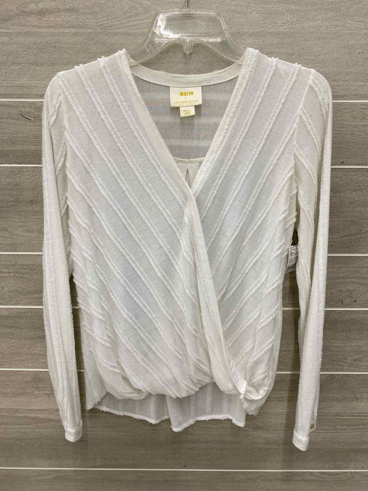 MAEVE Cream Womens Size Small Shirt