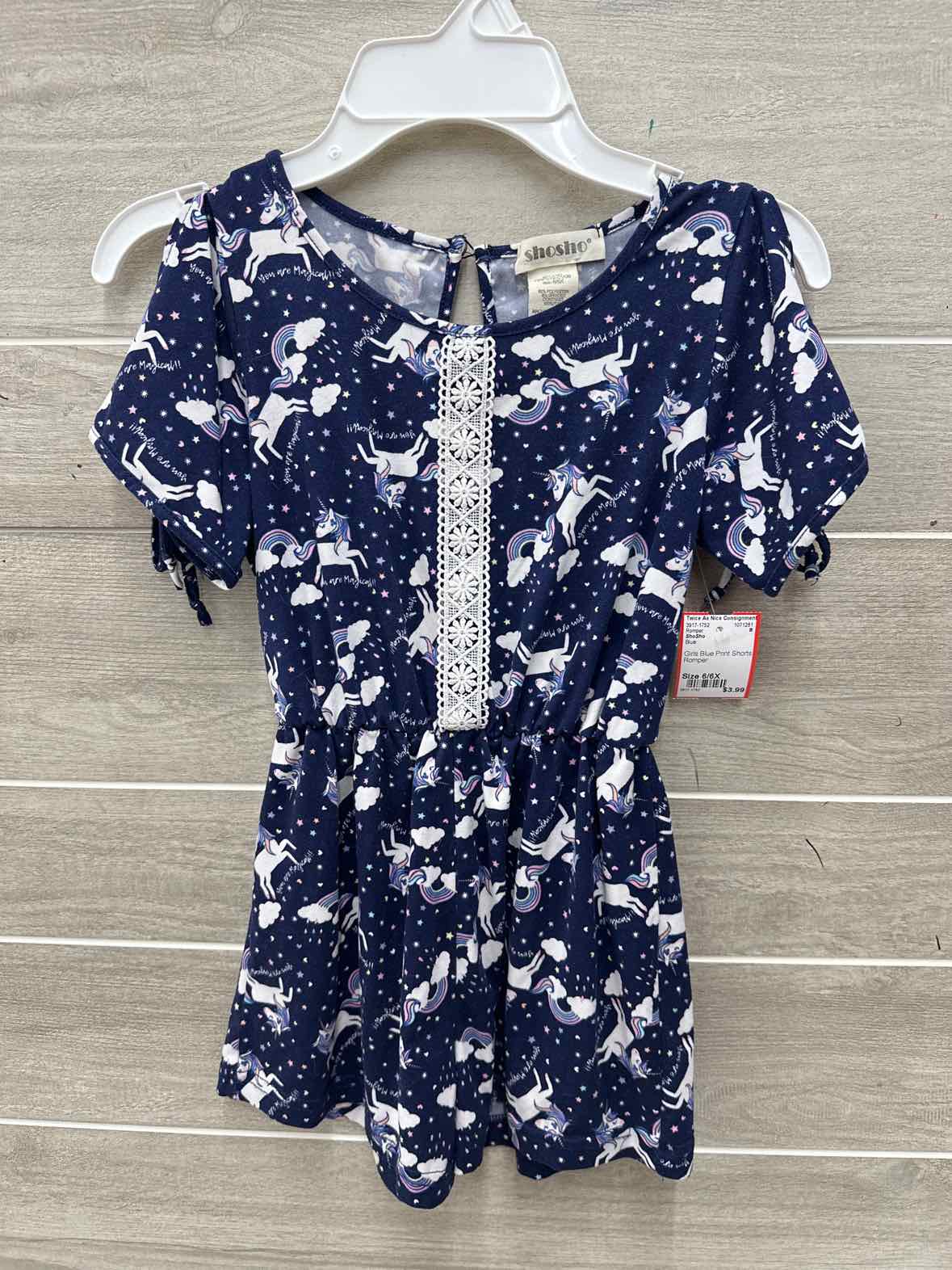 ShoSho Girls Size 6/6X Romper