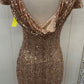 Badgley Mischka Gold Womens Size 2 Gown/Evening Wear