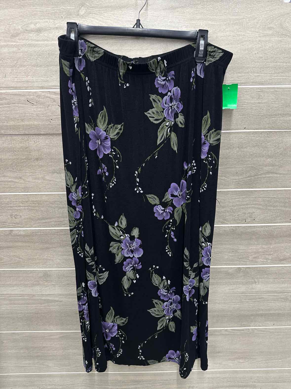 Kathy Ireland Size 2X Black Plus Skirt