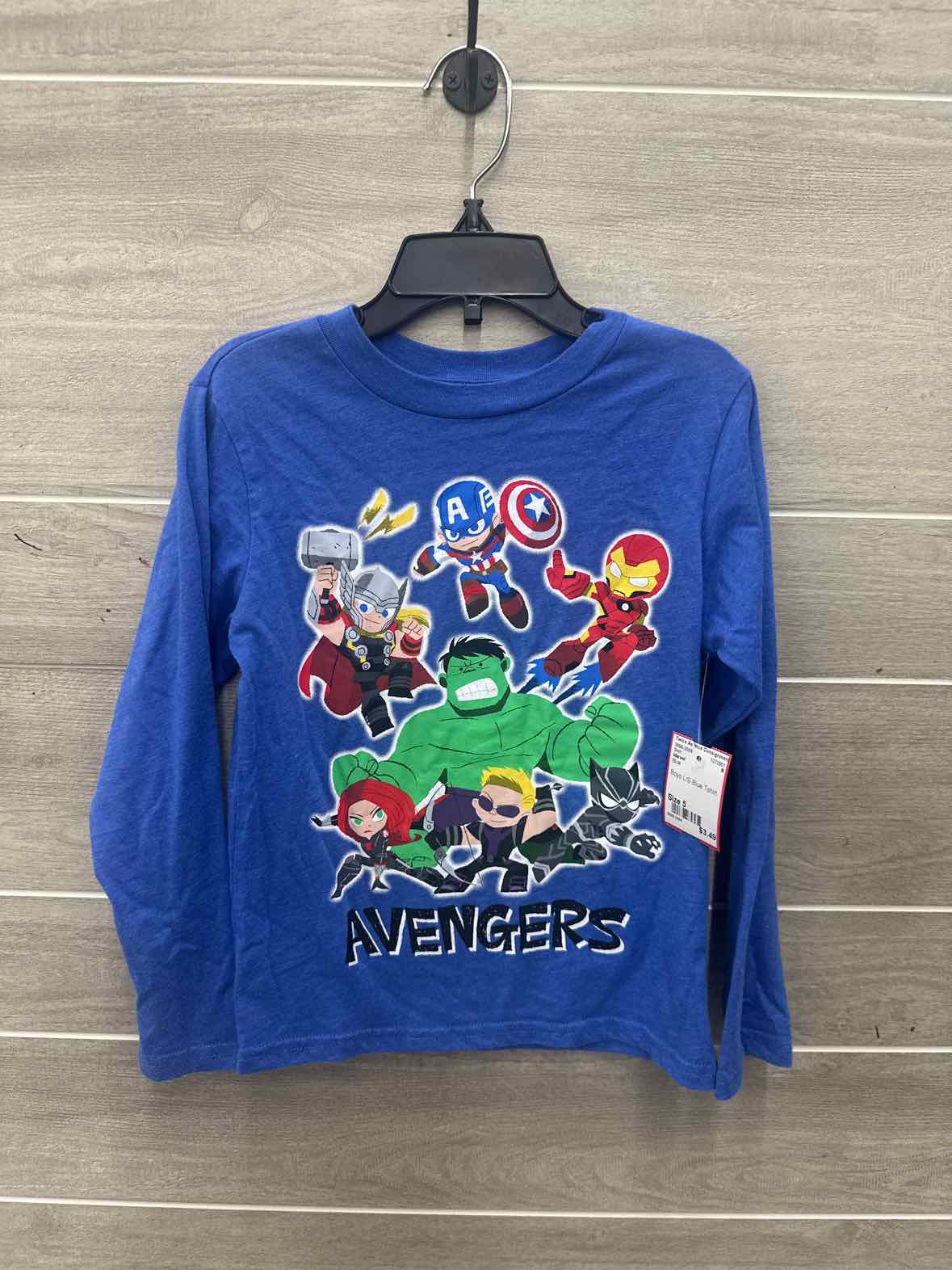 Marvel Boys Size 5 Shirt