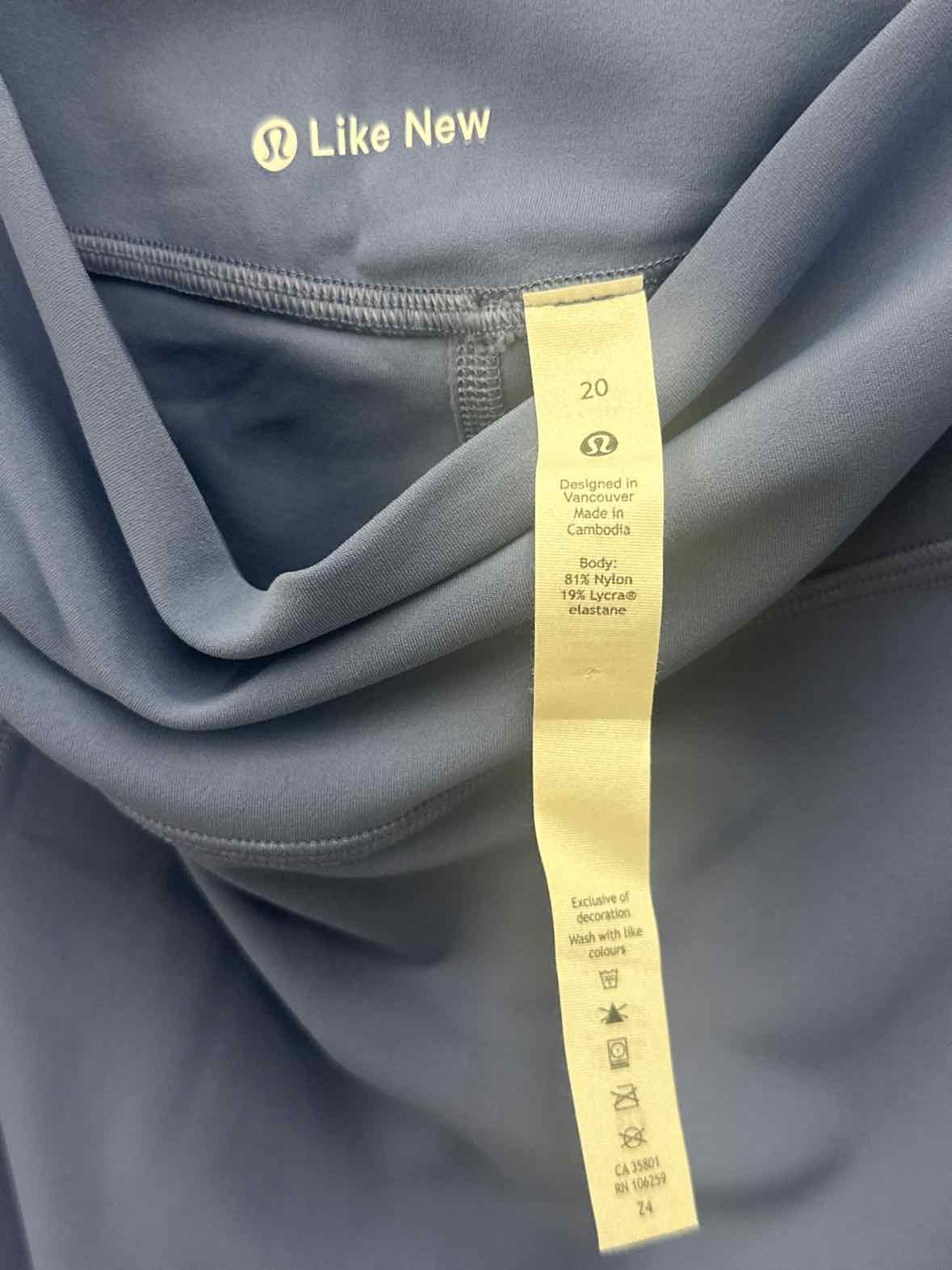 Lululemon Blue Womens Size 20 Leggings