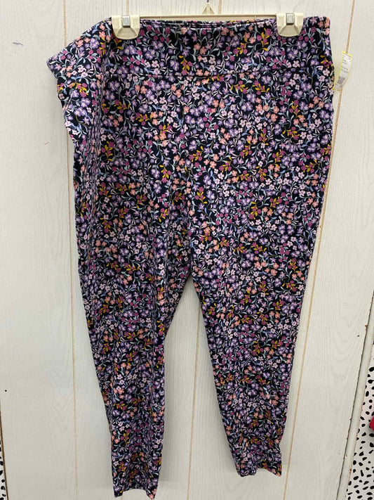 Terra & Sky Black Womens Size 20/22W Pants