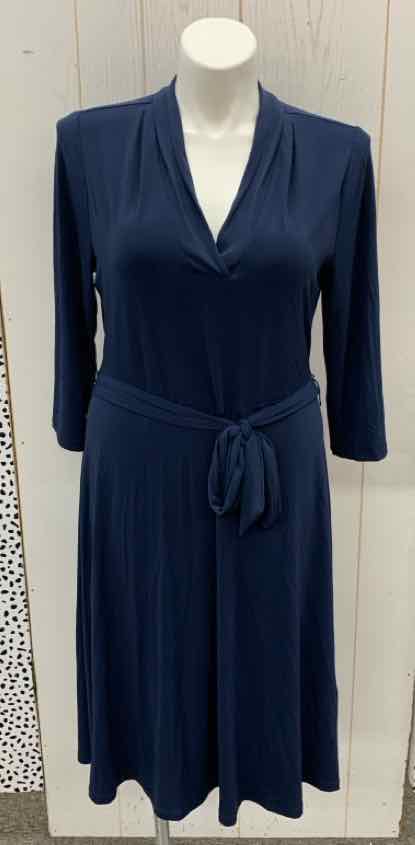 Charter Club Blue Womens Size 14 Dress