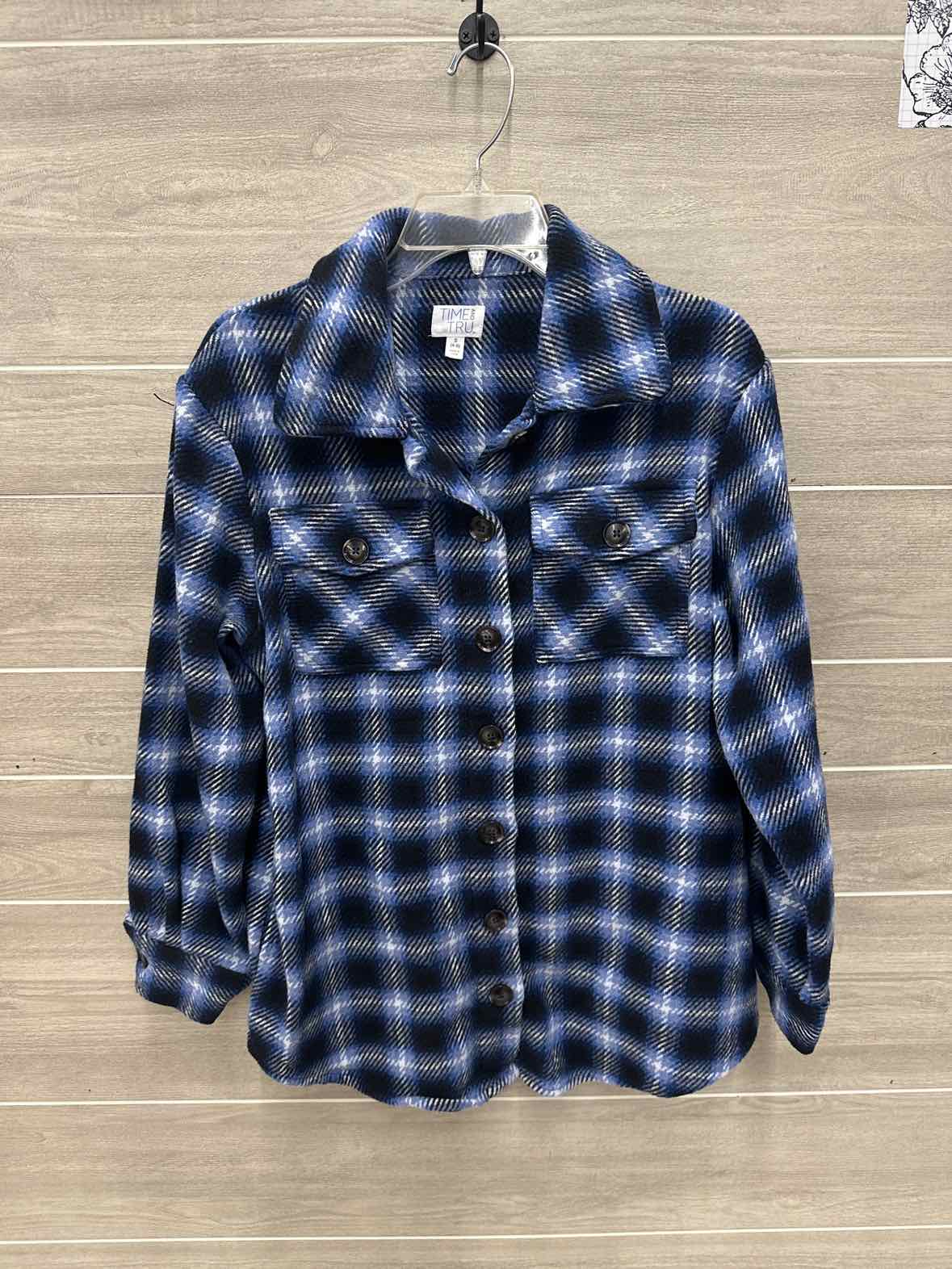 Time & Tru Size S Blue Womens Sweatshirt
