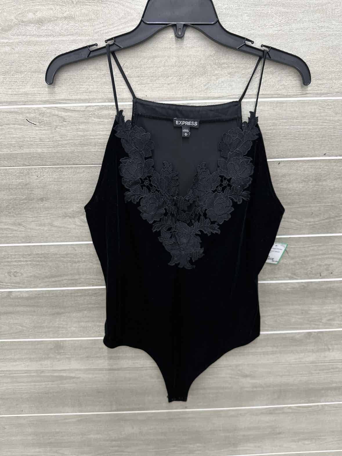 Express Size M Black Womens Bodysuit
