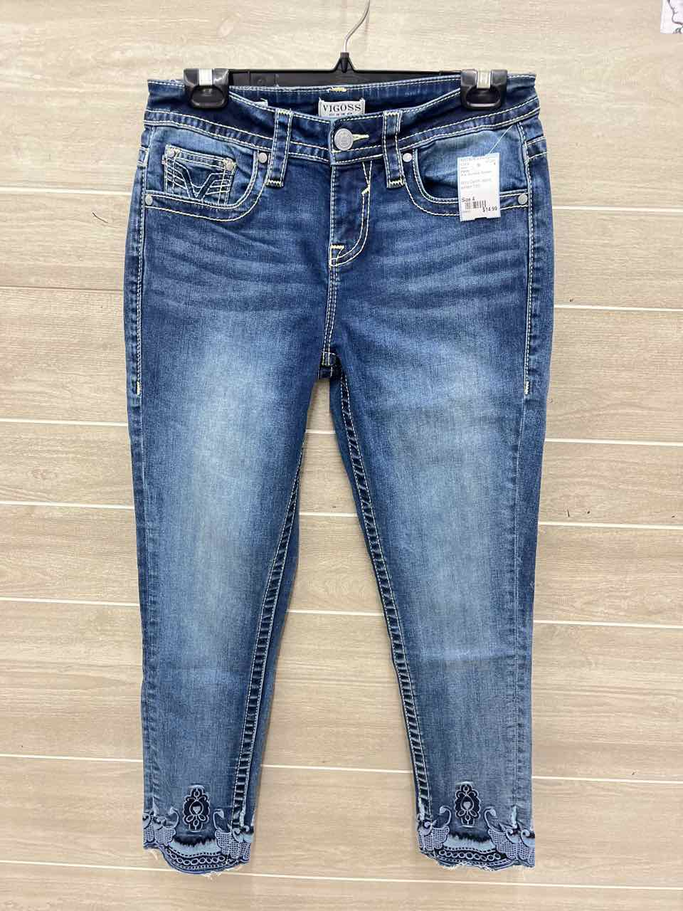 Vigoss Size 4 Blue Womens Jeans