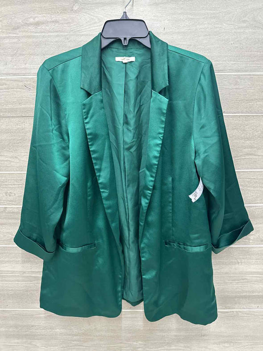 Maurices Size 12 Green Womens Blazer