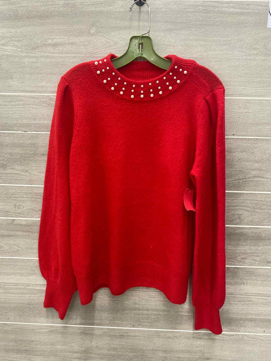 Cece Red Womens Size M Sweater