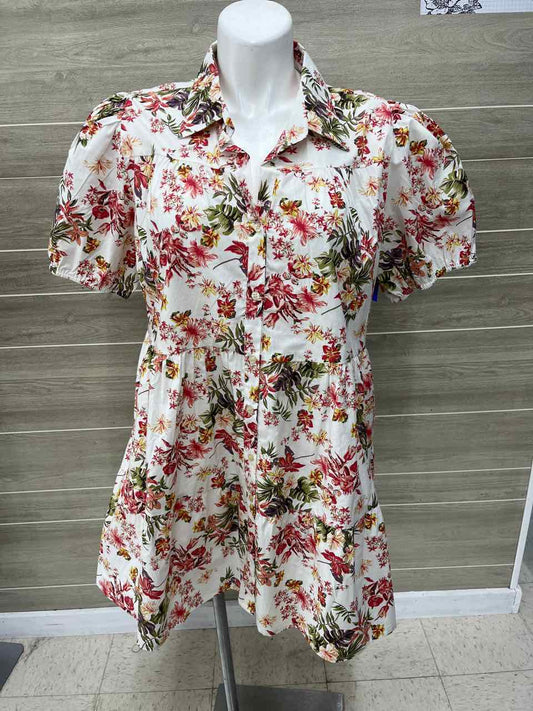 Size 1X White Plus Dress