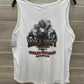 Harley Davidson Size XL White Womens Tank Top
