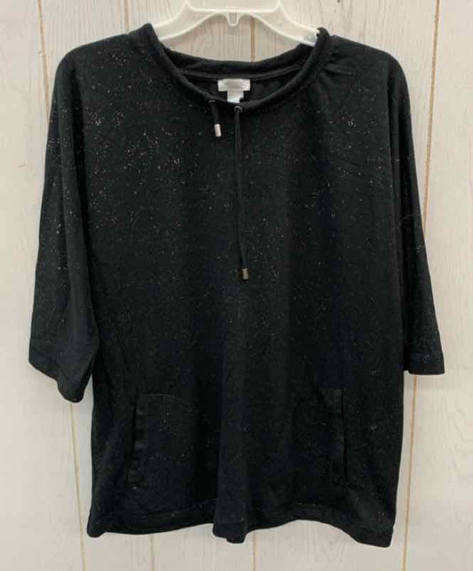 Chico's Black Womens Size M Shirt