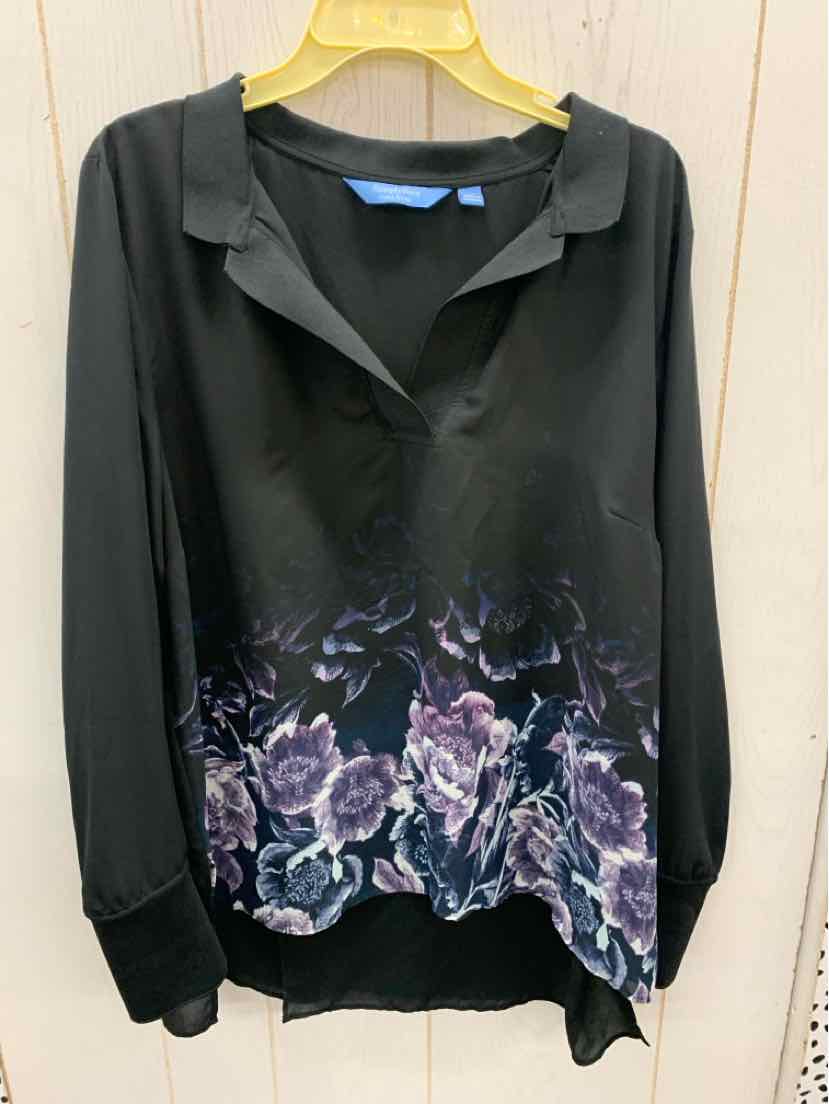 Simply Vera Black Womens Size XL Shirt