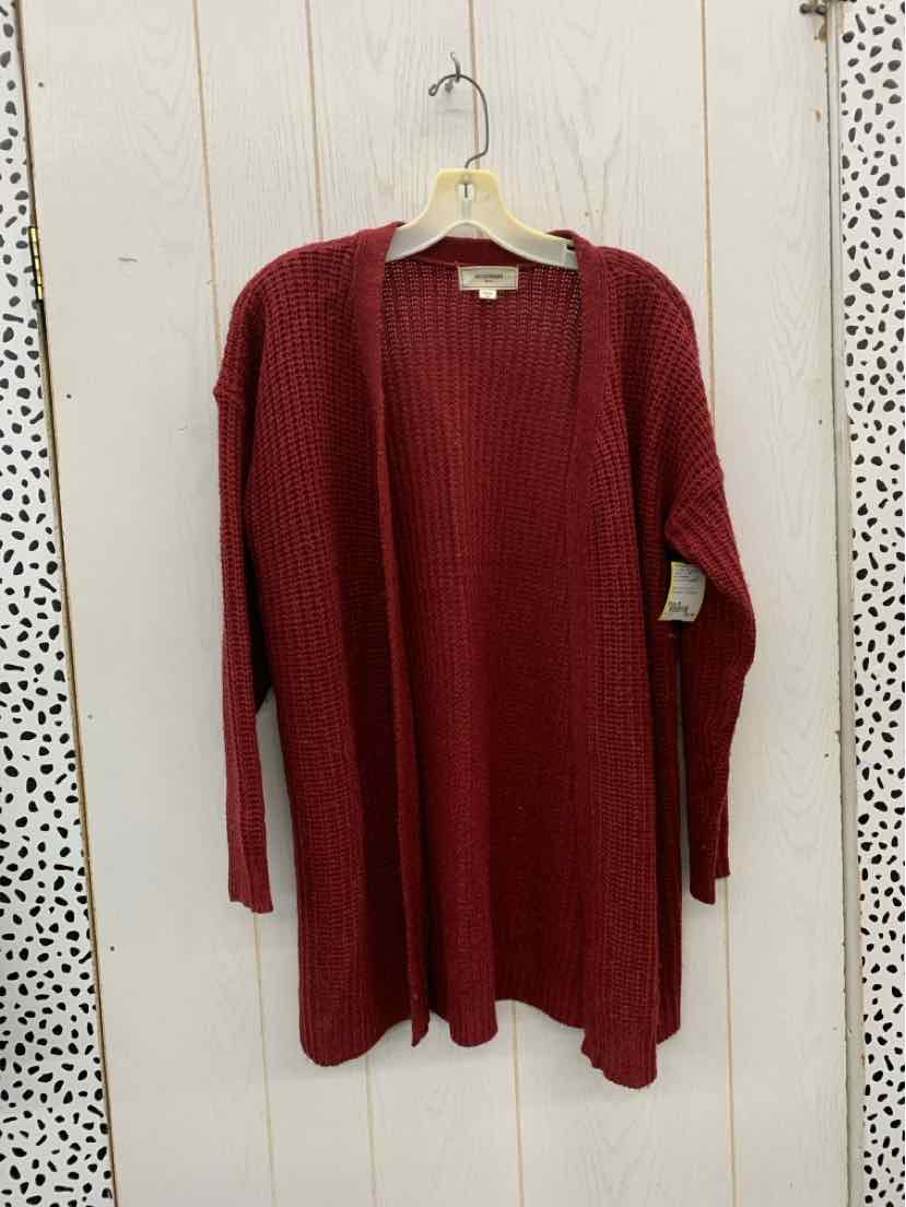 No Comment Burgundy Womens Size M Sweater