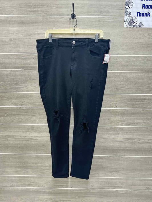American Eagle Black Womens Women Size 12 Jeans