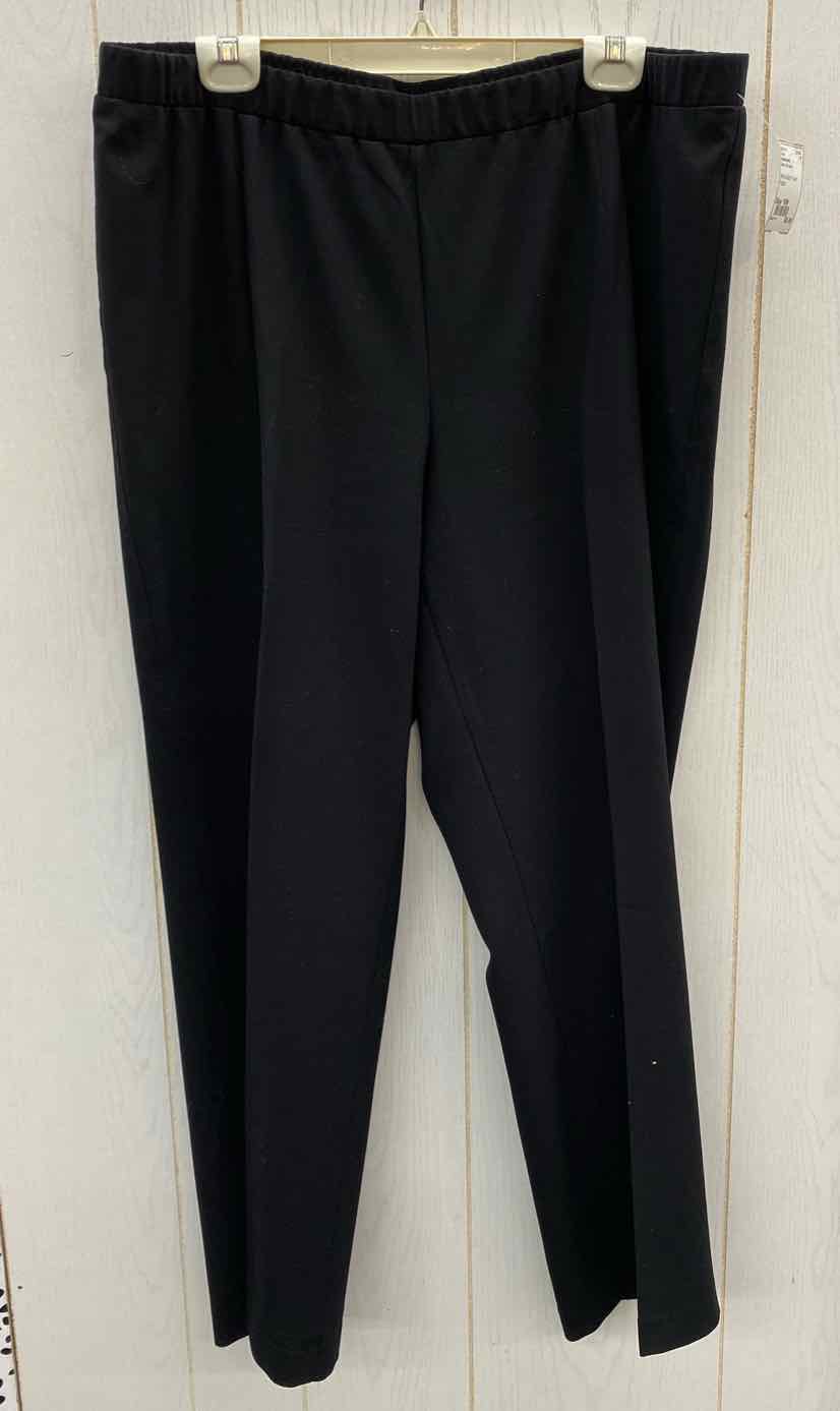 Investments Black Womens Size 18W Pants