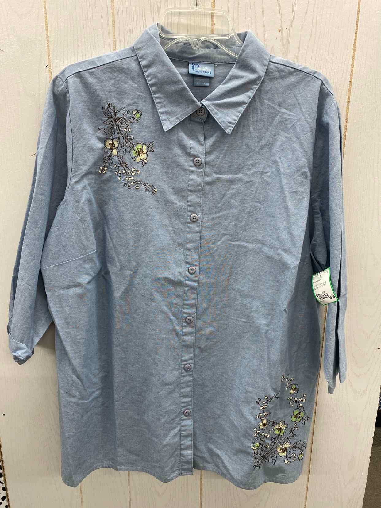 Blue Womens Size 16W Shirt