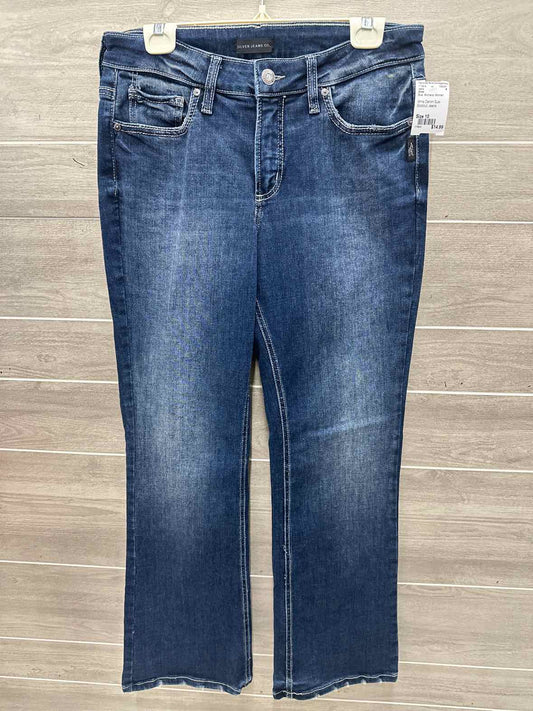 Silver Size 10 Blue Womens Jeans
