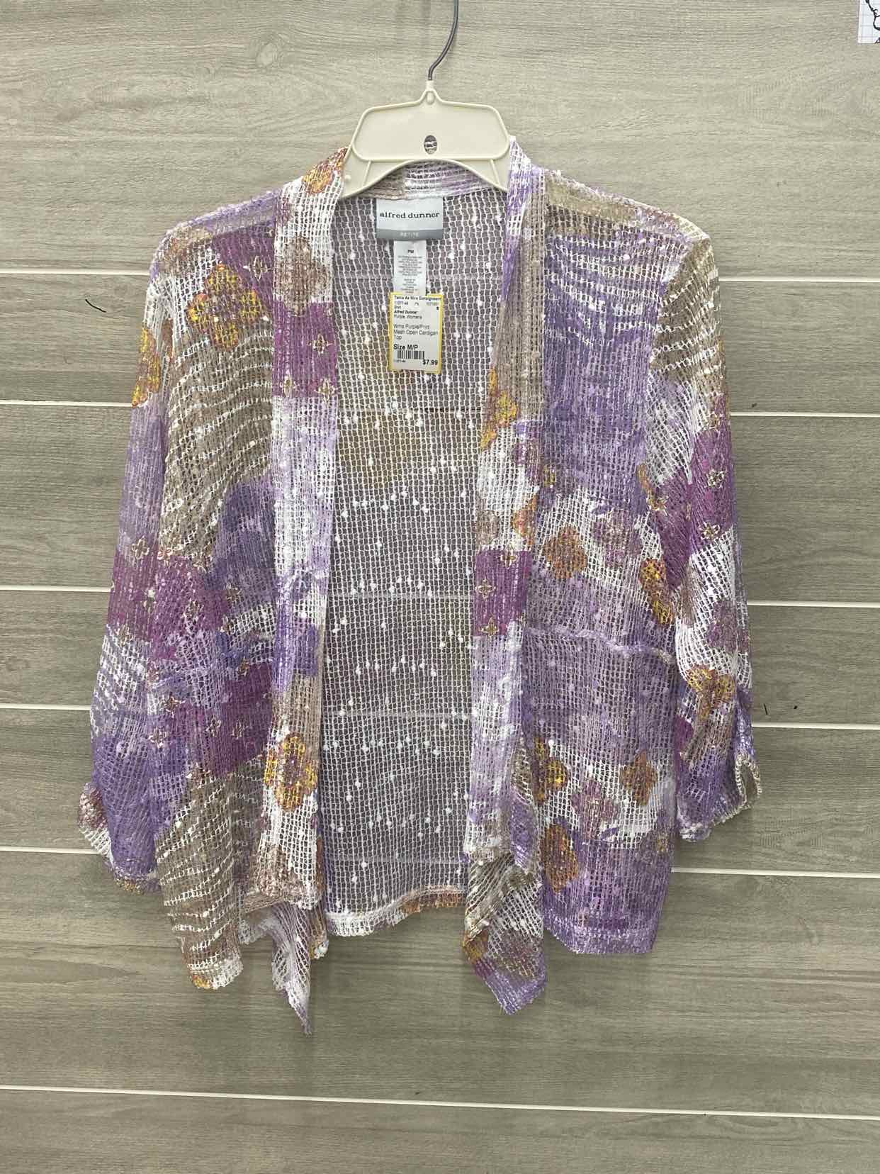 Alfred Dunner Purple Womens Size M/P Shirt