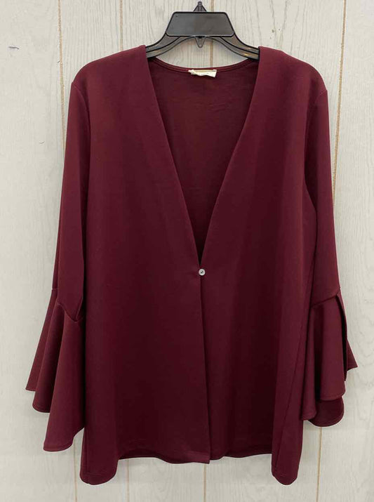 Burgundy Womens Size L Shirt