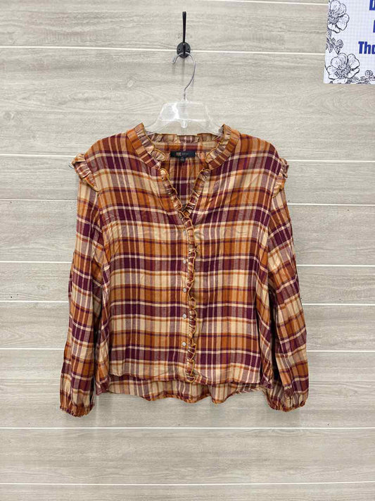 FRYE Size XL Brown Womens Shirt