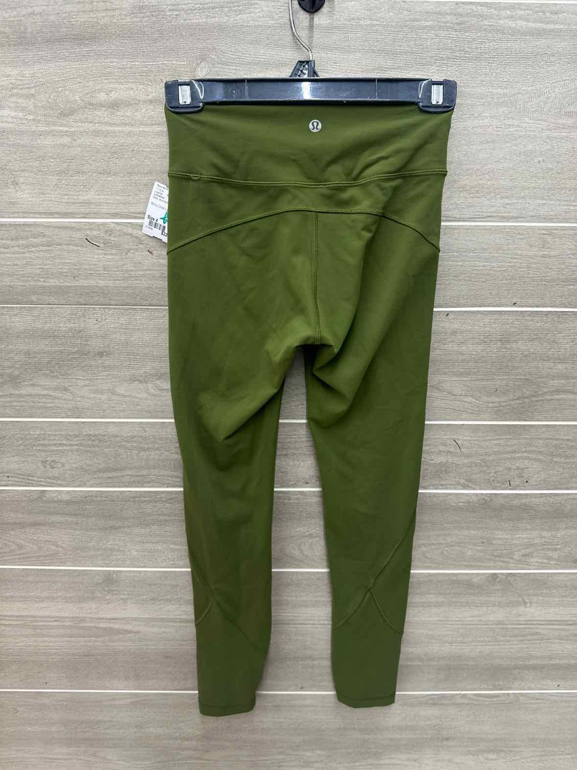Lululemon Size 4 Olive Womens Leggings