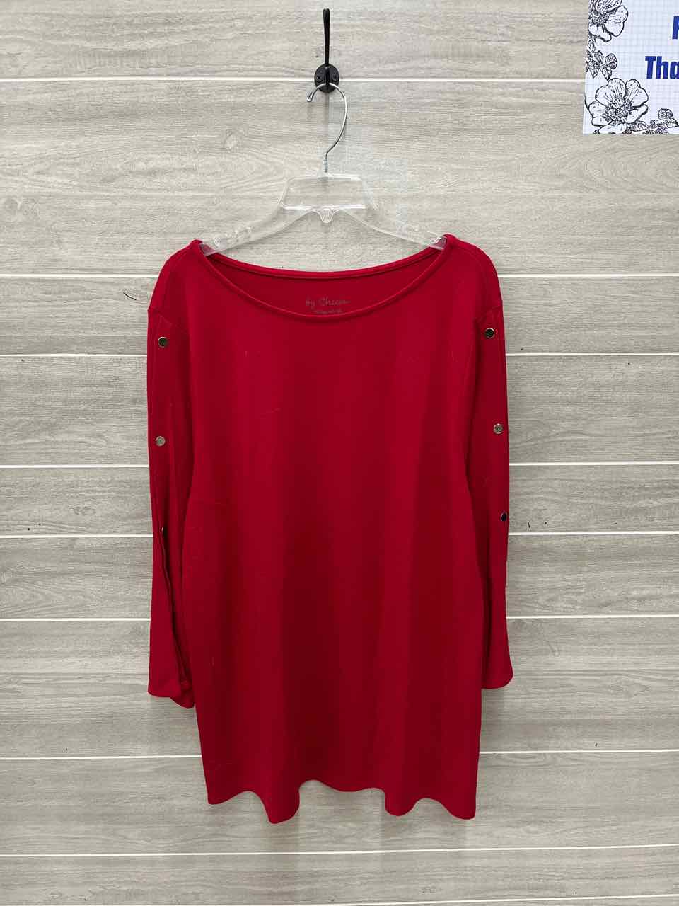 Chico's Size 16 Red Womens Shirt