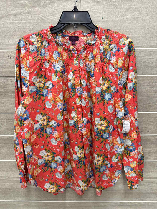 J Crew Size 16 Coral Womens Shirt