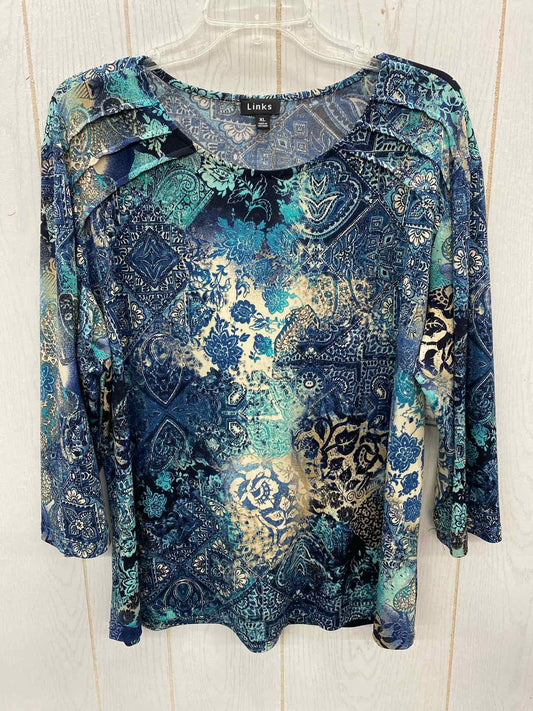 Links Teal Womens Size XL Shirt